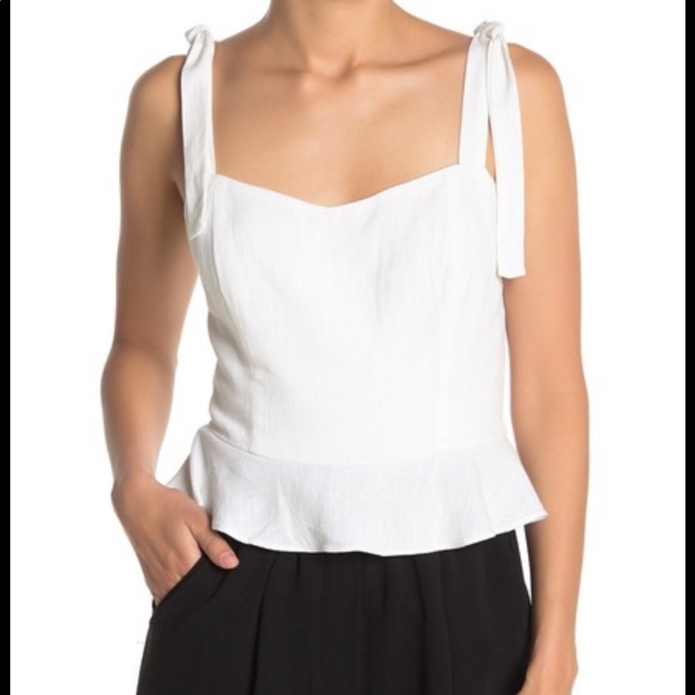 Elodie Tie Strap Smocked Tank Top
